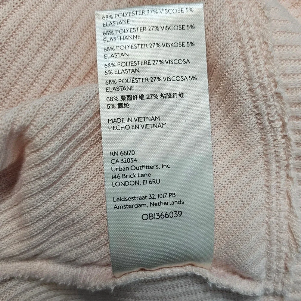 Free People‎ Cozy With You Women's Champagne Toast Surplice Pullover Sweater M